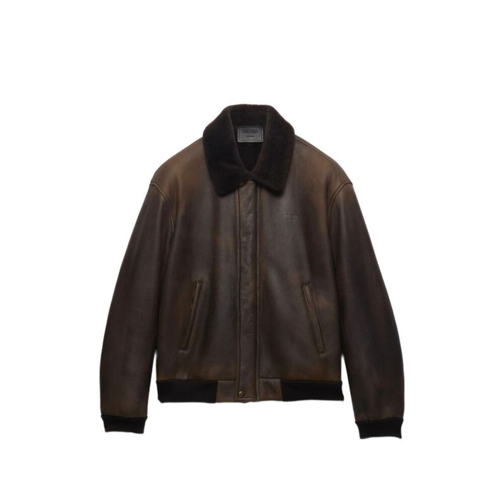 Prada Brown Jackets - Leather Jackets Men